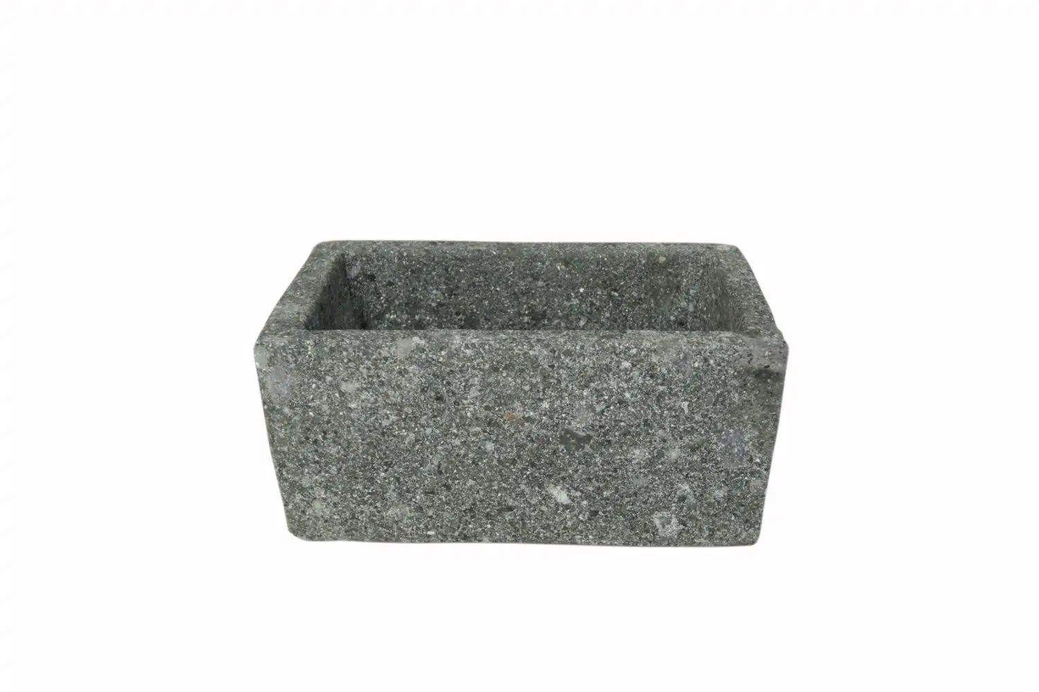  Product image 1 of the product “Planter, rectangular, smooth, natural stone (Basanite),stonemasonry ”